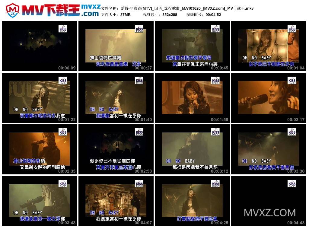 爱戴-非我意(MTV)_国语_流行歌曲_MA103620